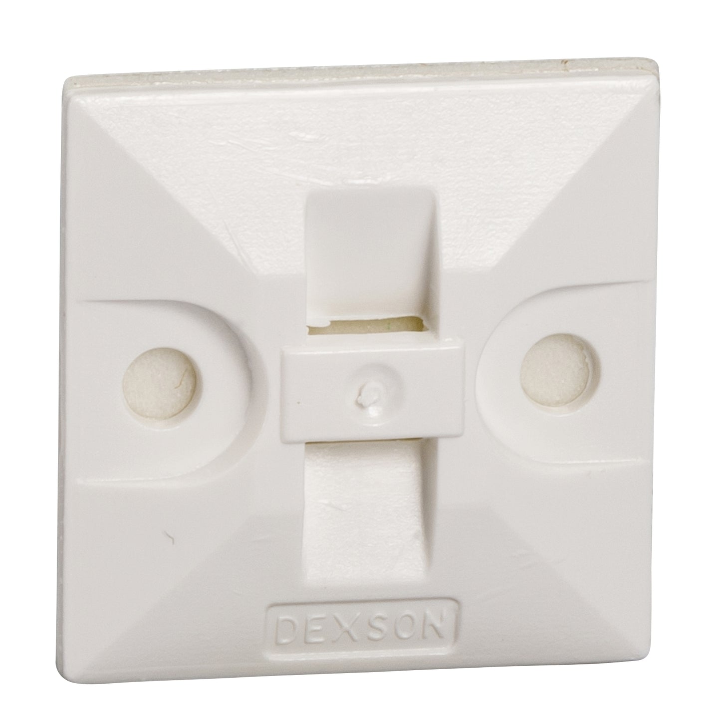 Base Adhesiva para Amarre – Color Blanco, Pack 100 Unidades