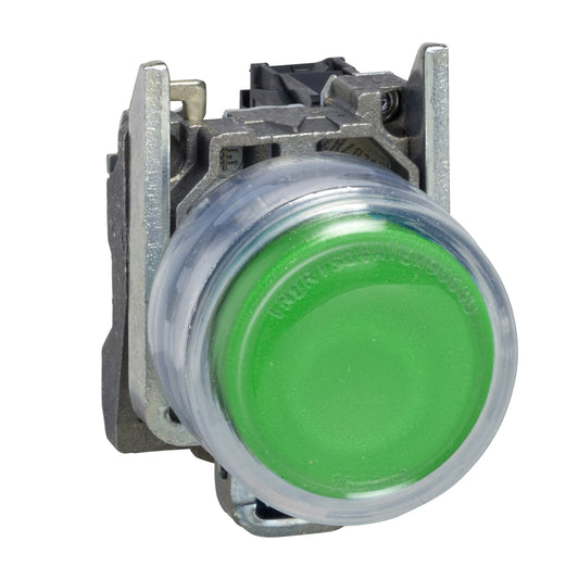 Pulsador Verde Ø22 mm ATEX – Retorno por Resorte, 1 NA
