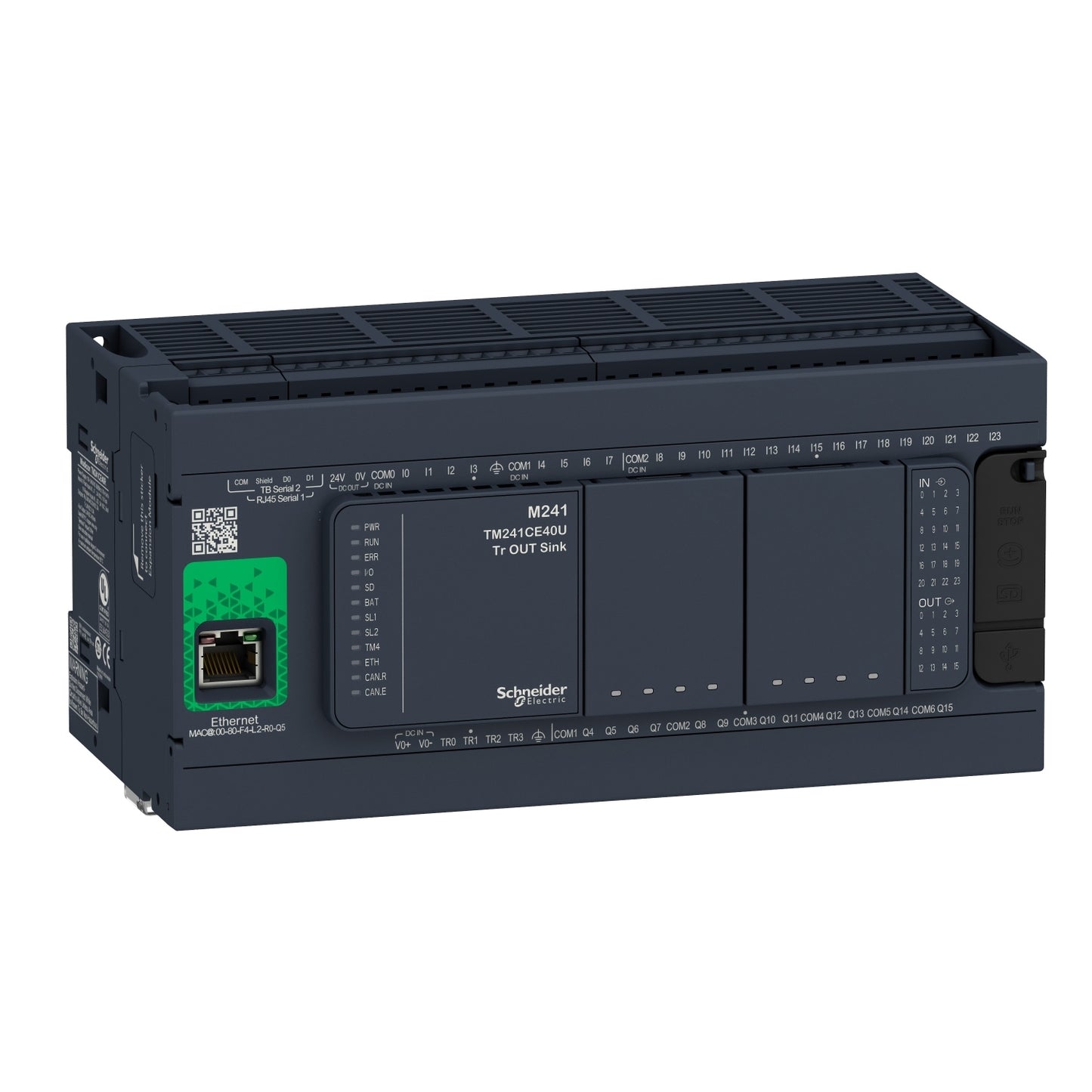 Controlador Modicon M241 con Ethernet – 40 E/S