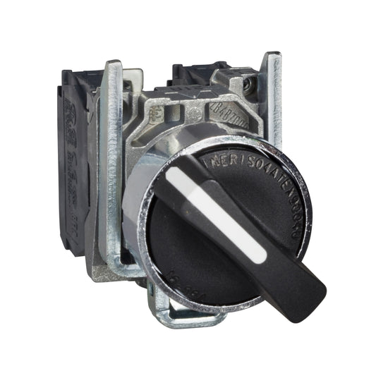 Selector Negro Ø22 mm ATEX – 2 Posiciones 90° Estático