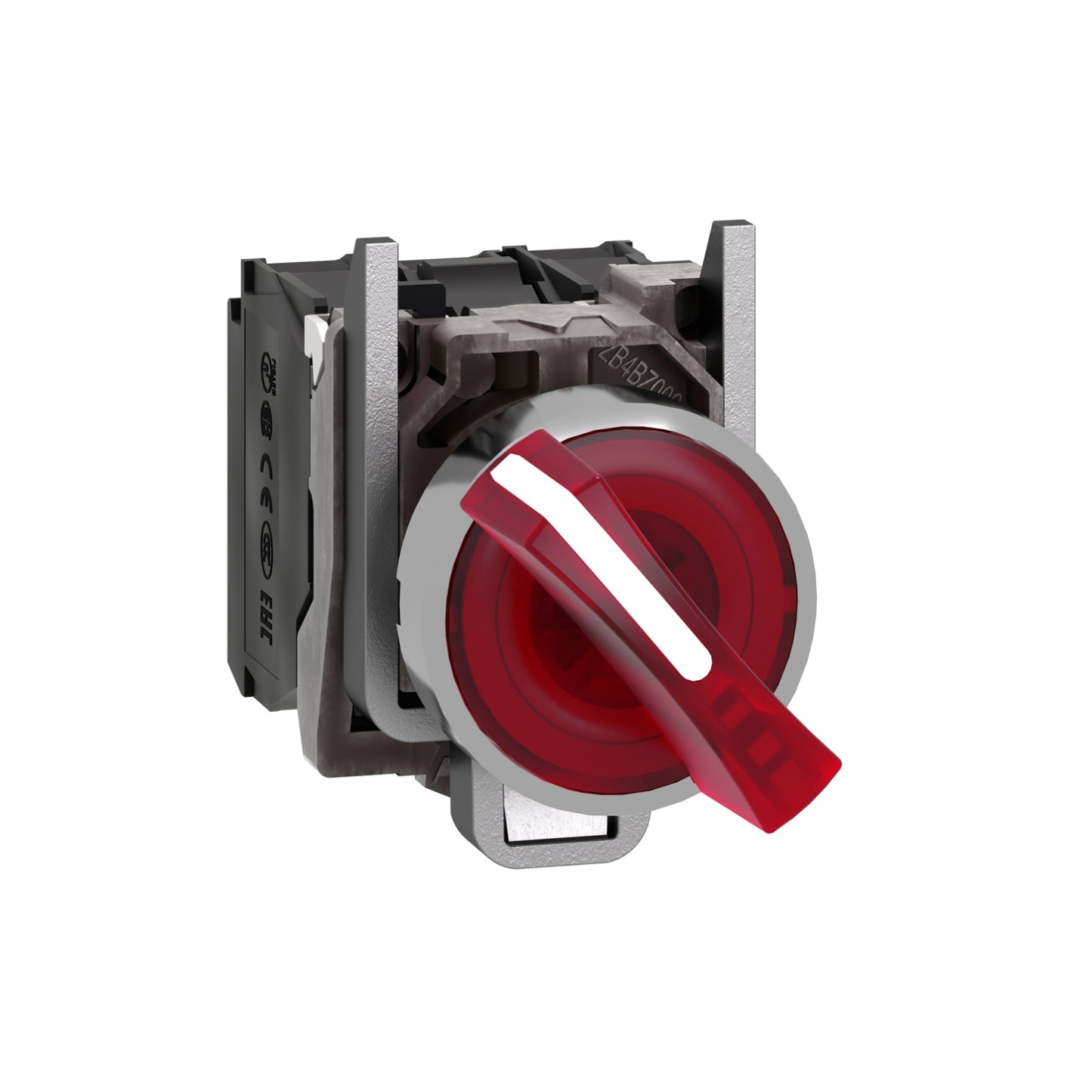 Selector Luminoso Rojo Ø22 mm 2 Posiciones – 24 V 1 NA + 1 NC