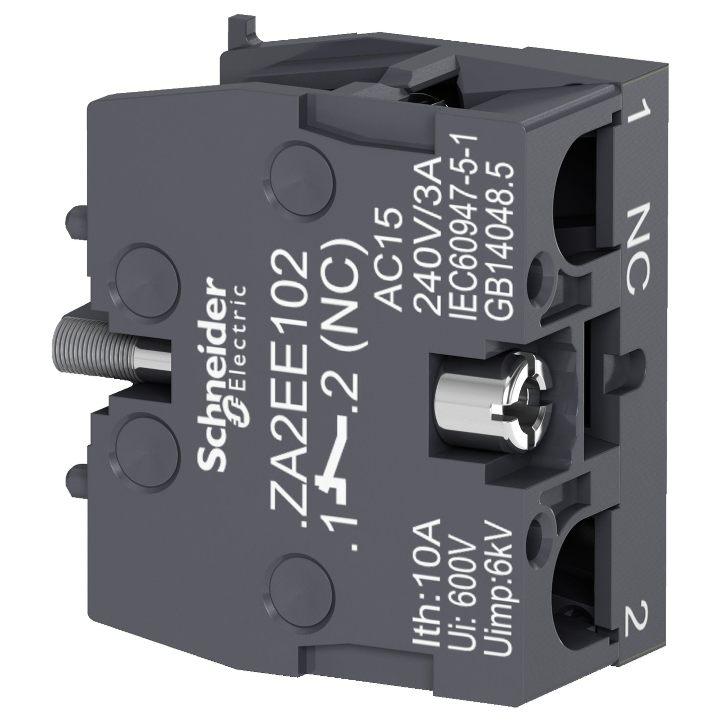 Bloque de contacto Easy Harmony XA2 – 1 NC, Faston