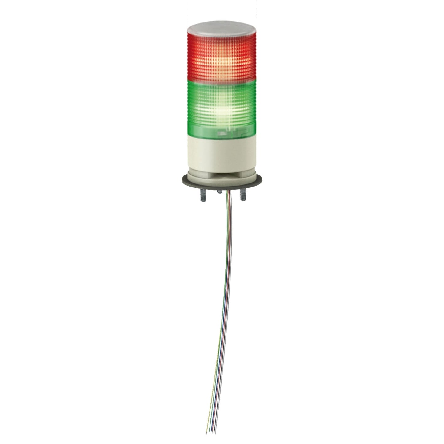 Baliza Monolítica XVG Ø60 mm Rojo/Verde – Montaje Base IP53
