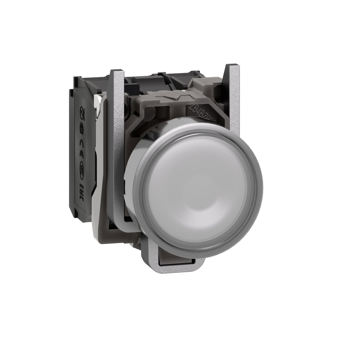 Pulsador Luminoso Blanco Ø22 mm 24 V – 1 NA + 1 NC