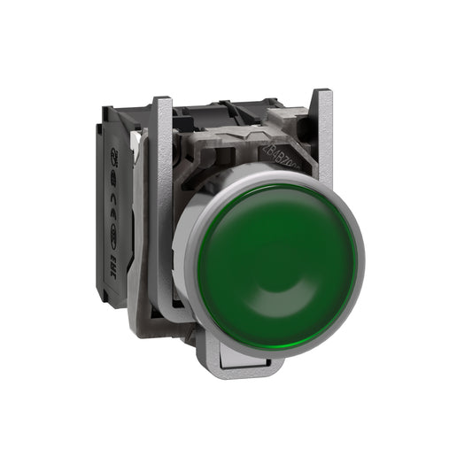 Pulsador Luminoso Verde Ø22 mm 240 V – 1 NA + 1 NC