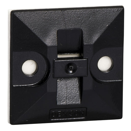 Base Adhesiva para Amarre – Color Negro, Pack 100 Unidades