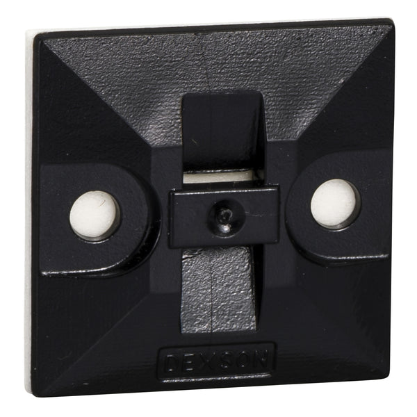 Base Adhesiva para Amarre – Color Negro, Pack 100 Unidades
