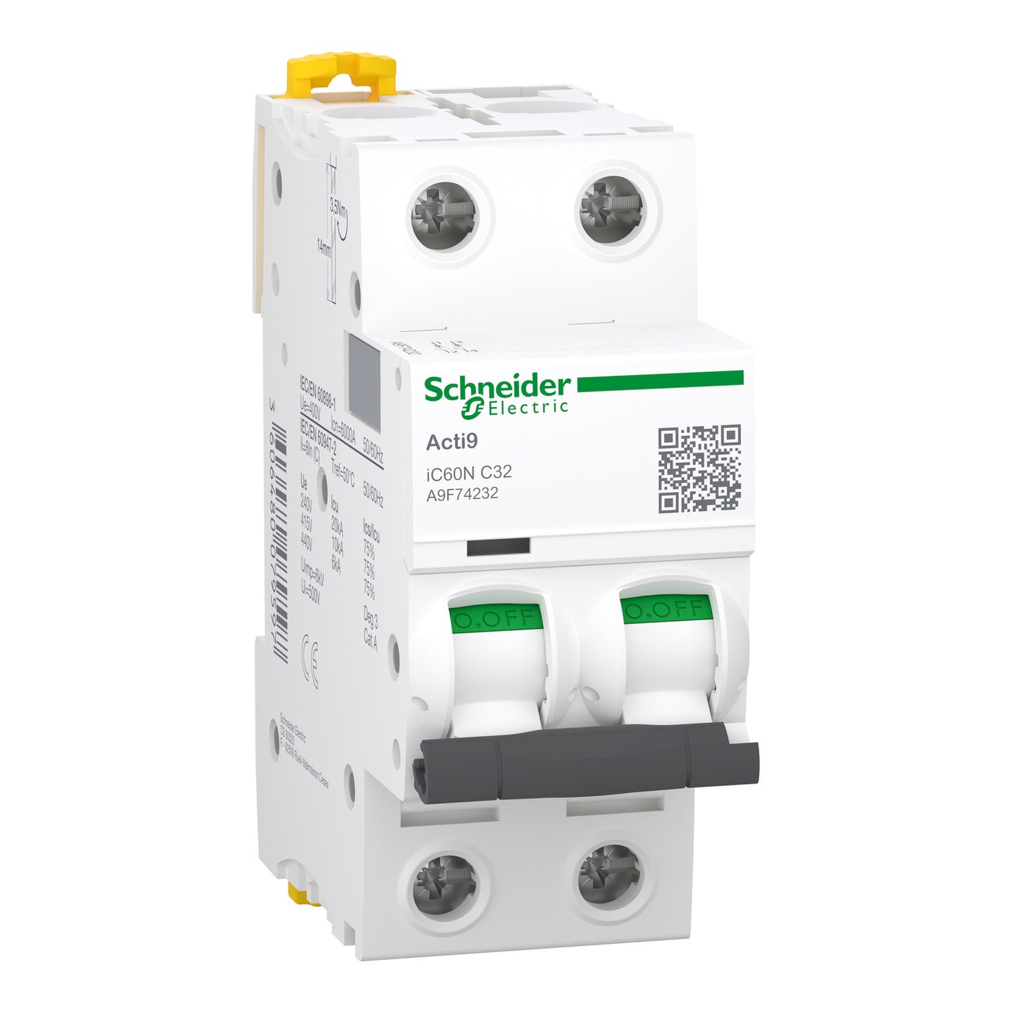 Interruptor Termomagnético Acti9 iC60N 2P 32 A Curva C