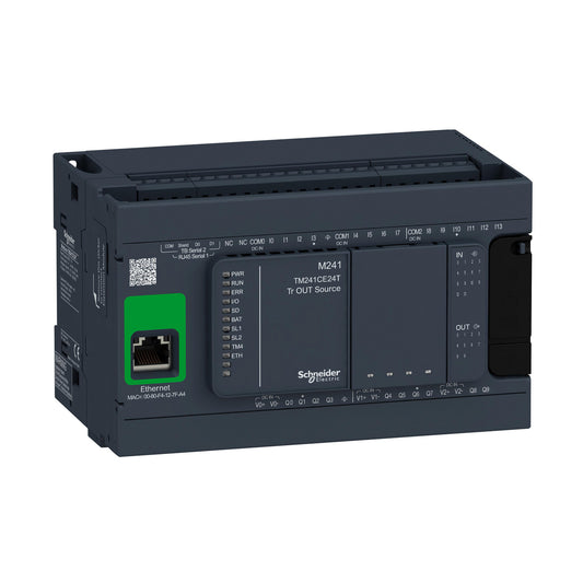 Controlador Lógico Modicon M241 – 24 E/S Transistor, Ethernet