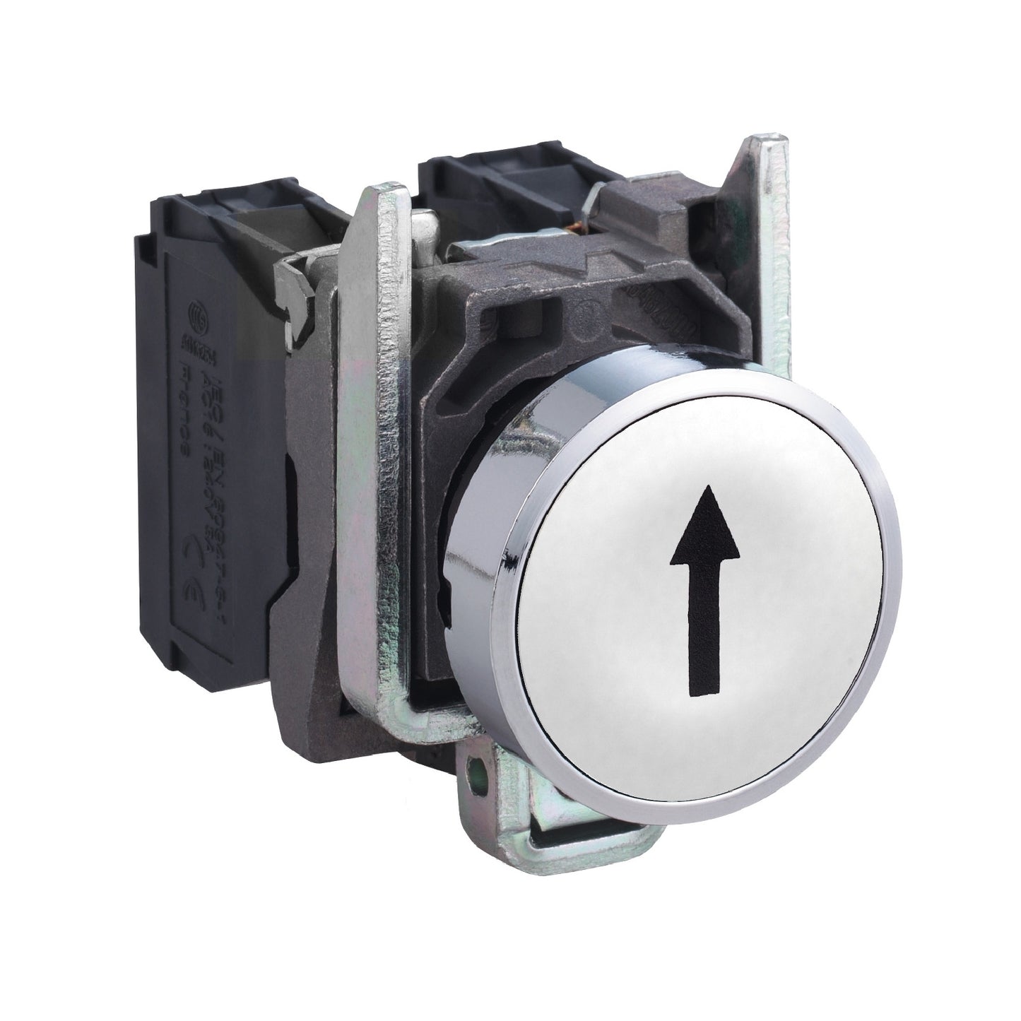 Pulsador Completo Rasante Blanco Ø22 mm – 1 NA