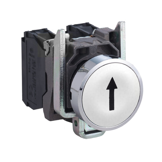 Pulsador Completo Rasante Blanco Ø22 mm – 1 NA