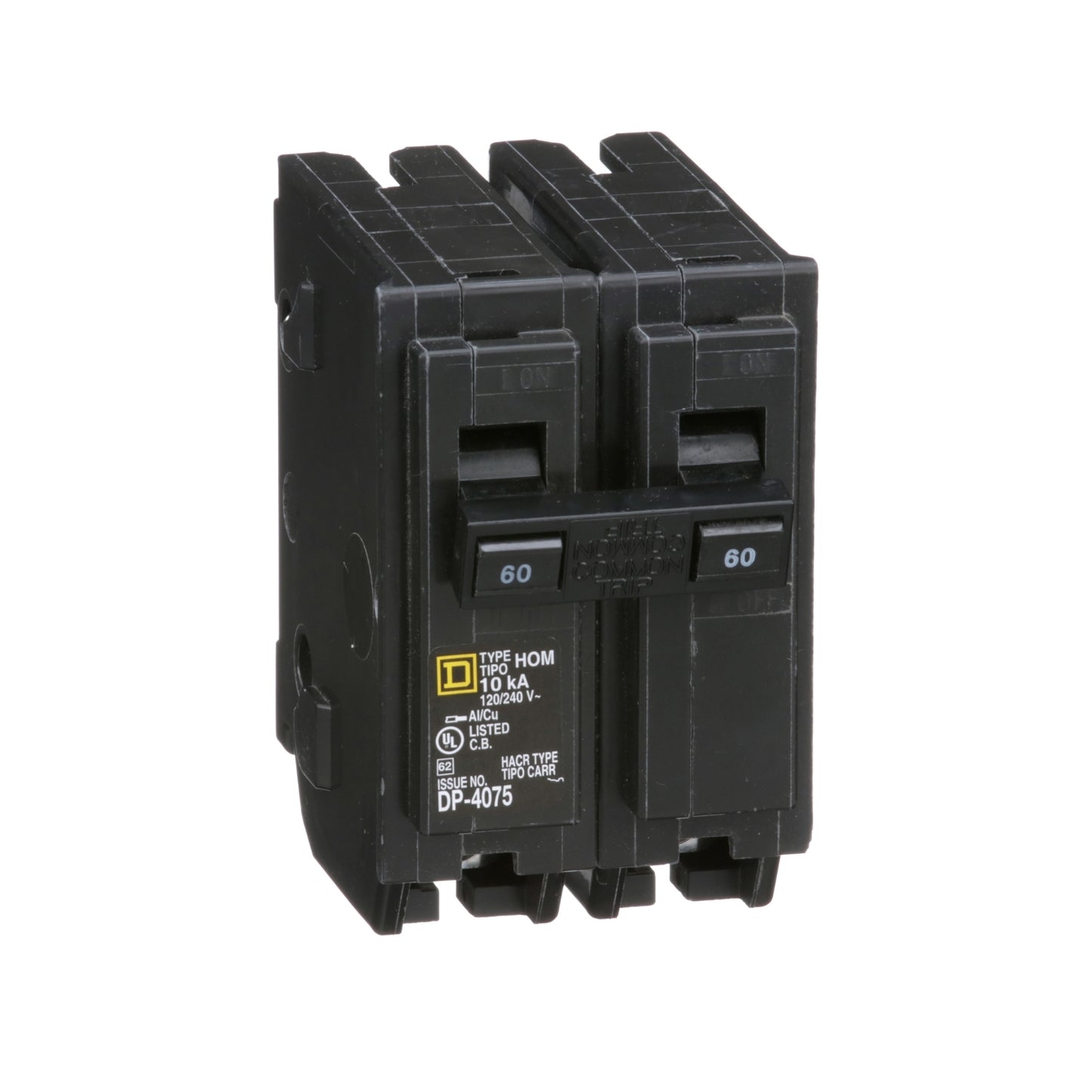 Interruptor Tándem Homeline 15 A + 20 A – 120/240 VAC, 10 kA