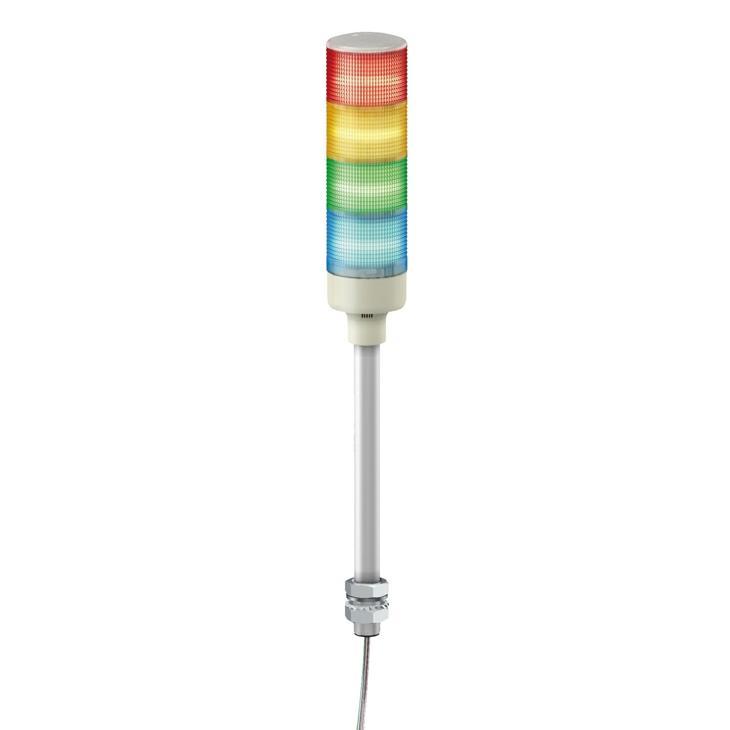 Baliza Monolítica XVG Ø60 mm RGB Azul – LED + Zumbador