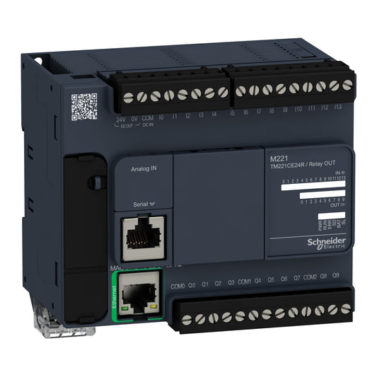 PLC Modicon M221 – 14 DI / 10 DO Relé, Ethernet