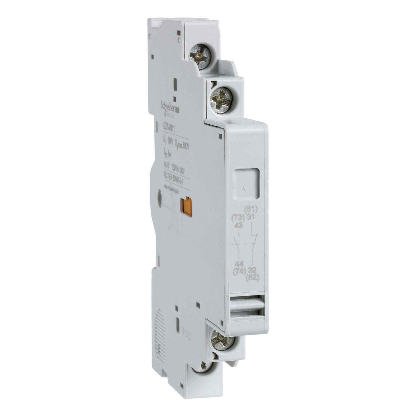 Bloque de contacto Auxiliar EasyPact GZ1E – 1 NA + 1 NC