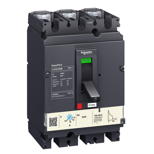 Interruptor Termomagnético EasyPact CVS 3P 63 A – 36 kA TMD