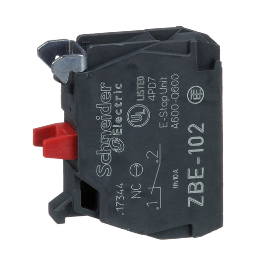 Bloque de contacto ZBE Ø22 mm – 1 NC