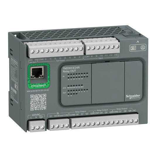 Controlador Modicon Easy M200 – 24 E/S Relé, Ethernet