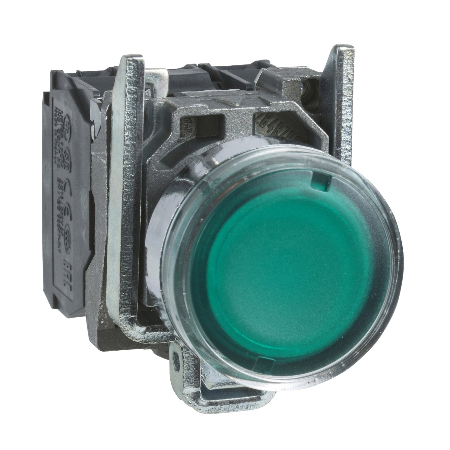 Pulsador Luminoso Verde Ø22 mm 250 V – 1 NA + 1 NC