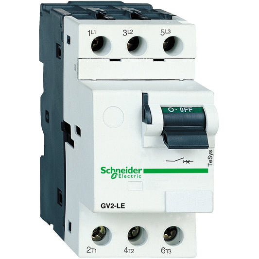 Guardamotor Magnético TeSys GV2 10 A AC‑3 – 3P, 100 kA