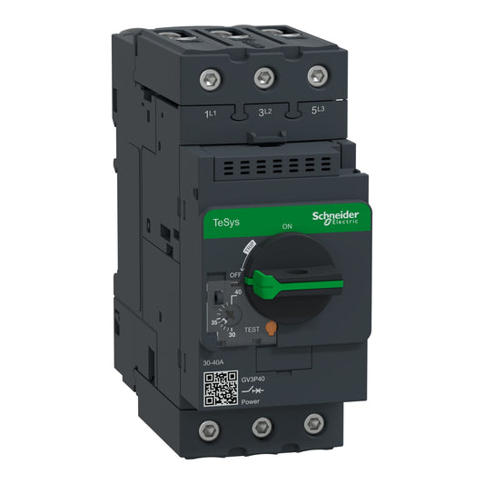 Guardamotor TeSys GV3 30–40 A AC‑3 – Manija Rotativa, 3P