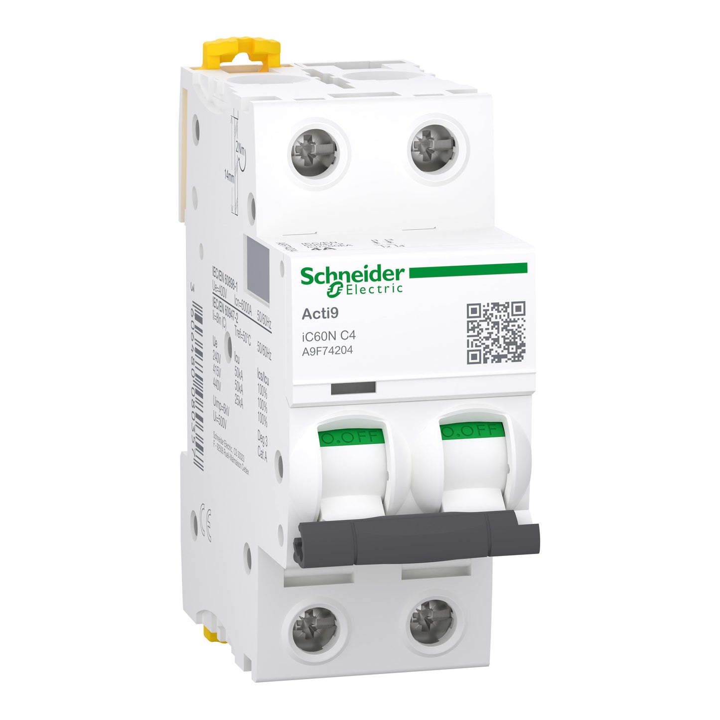 Interruptor Termomagnético Acti9 iC60N 1P 2 A Curva B
