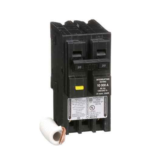 Interruptor Enchufable Homeline 2P 20 A GFCI – 120/240 VAC, 10 kA