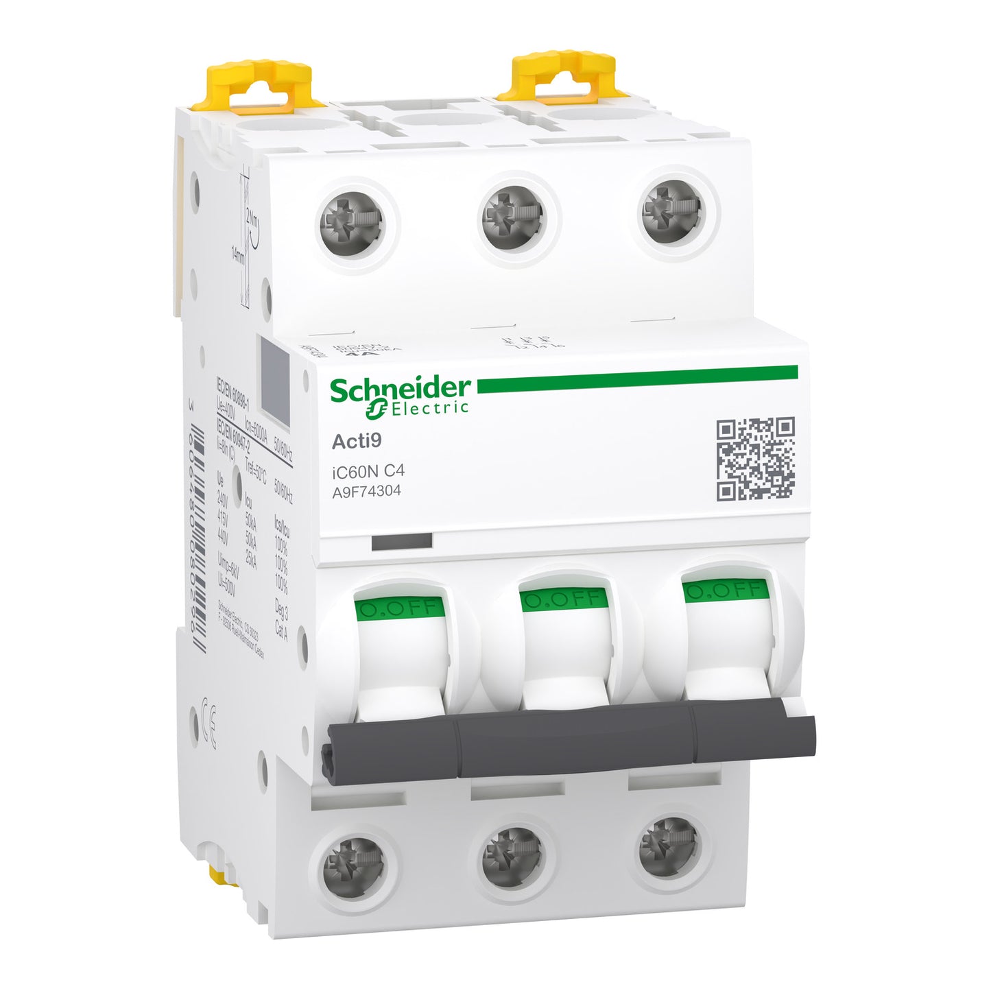 Interruptor Termomagnético Acti9 iC60N 2P 2 A Curva C