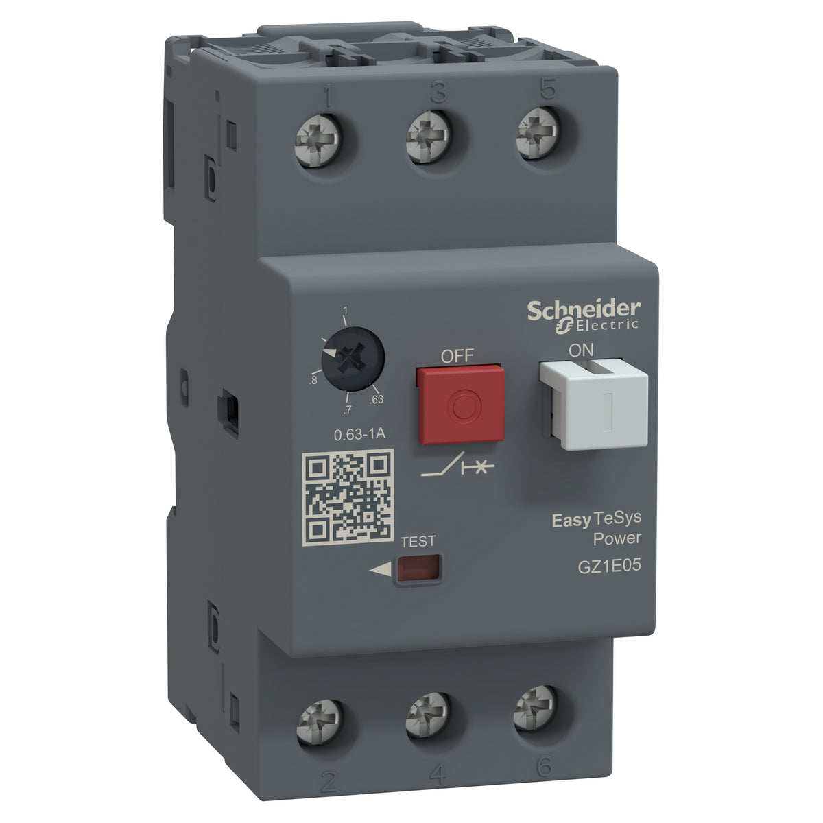 Guardamotor EasyPact TVS GZ1 0,63–1 A – 3P Regulable