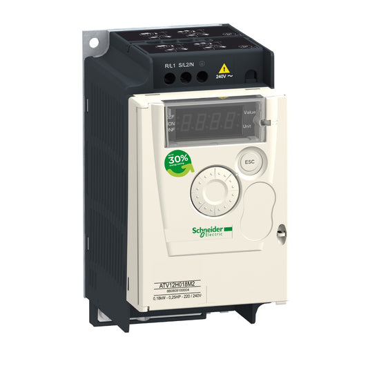 Variador de Velocidad ATV12 0,37 kW – 100 V 1 Fase, con Disipador