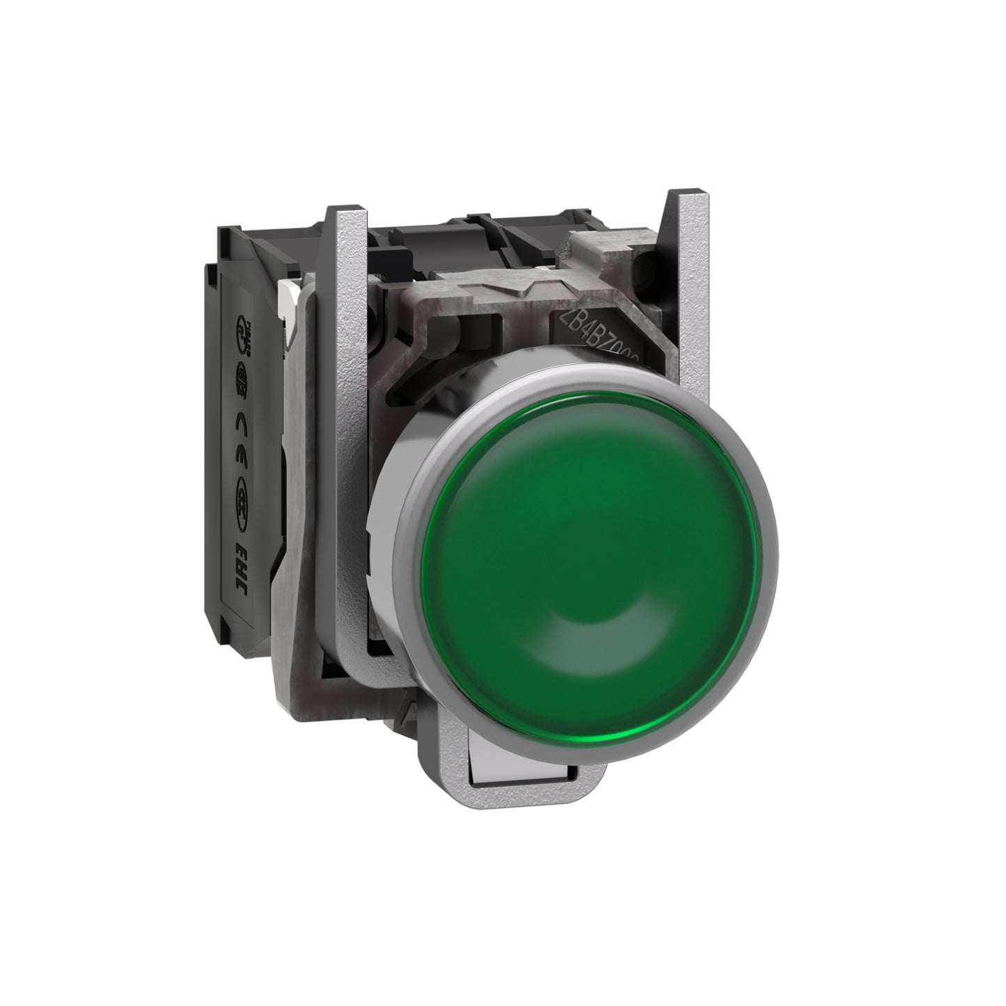 Pulsador Luminoso Verde Ø22 mm 24 V – 1 NA + 1 NC