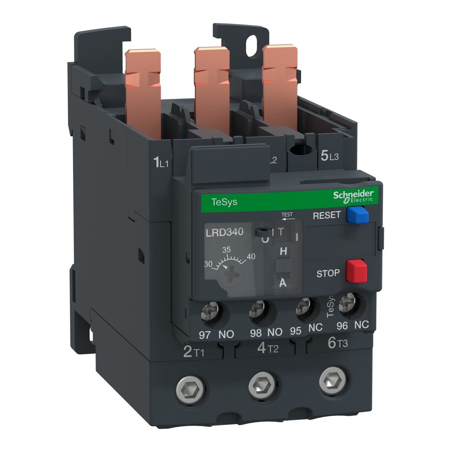 RELÉ TÉRMICO 30-40A PARA ASOCIAR CON CONTACTORES LC1D40...95. EVERLINK