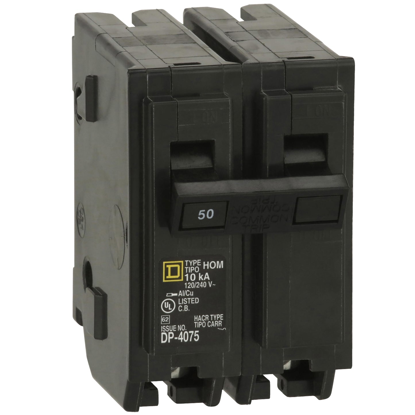 Interruptor Enchufable Homeline 2P 50 A – 120/240 VAC, 10 kA