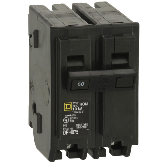 Interruptor Enchufable Homeline 2P 50 A – 120/240 VAC, 10 kA
