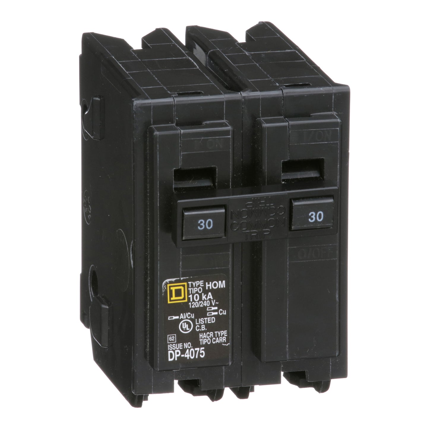Interruptor Enchufable Homeline 2P 30 A – 120/240 VAC, 10 kA
