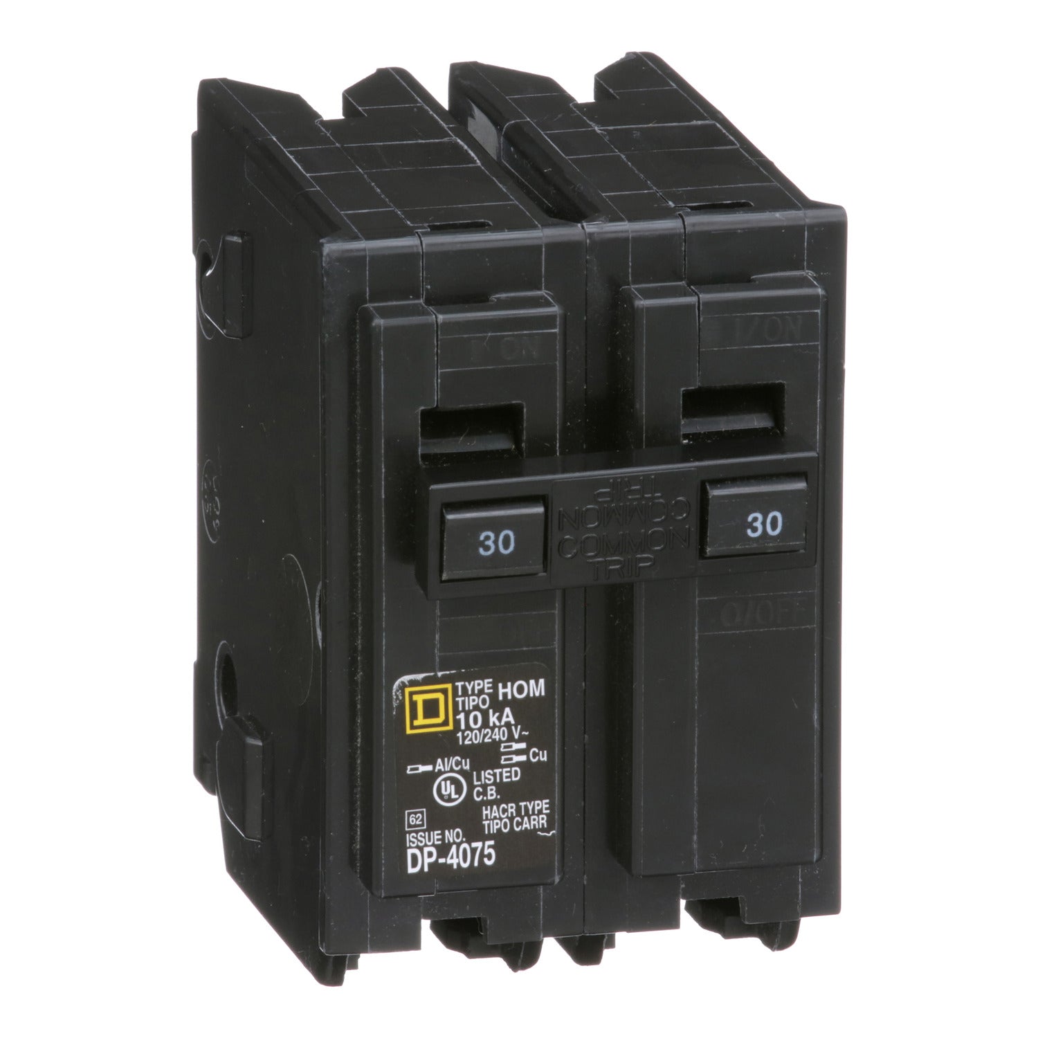 Interruptor Enchufable Homeline 2P 30 A – 120/240 VAC, 10 kA
