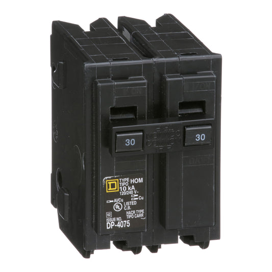 Interruptor Enchufable Homeline 2P 30 A – 120/240 VAC, 10 kA