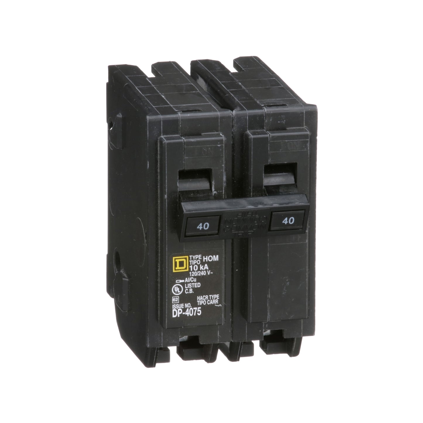 Interruptor Enchufable Homeline 2P 40 A – 120/240 VAC, 10 kA