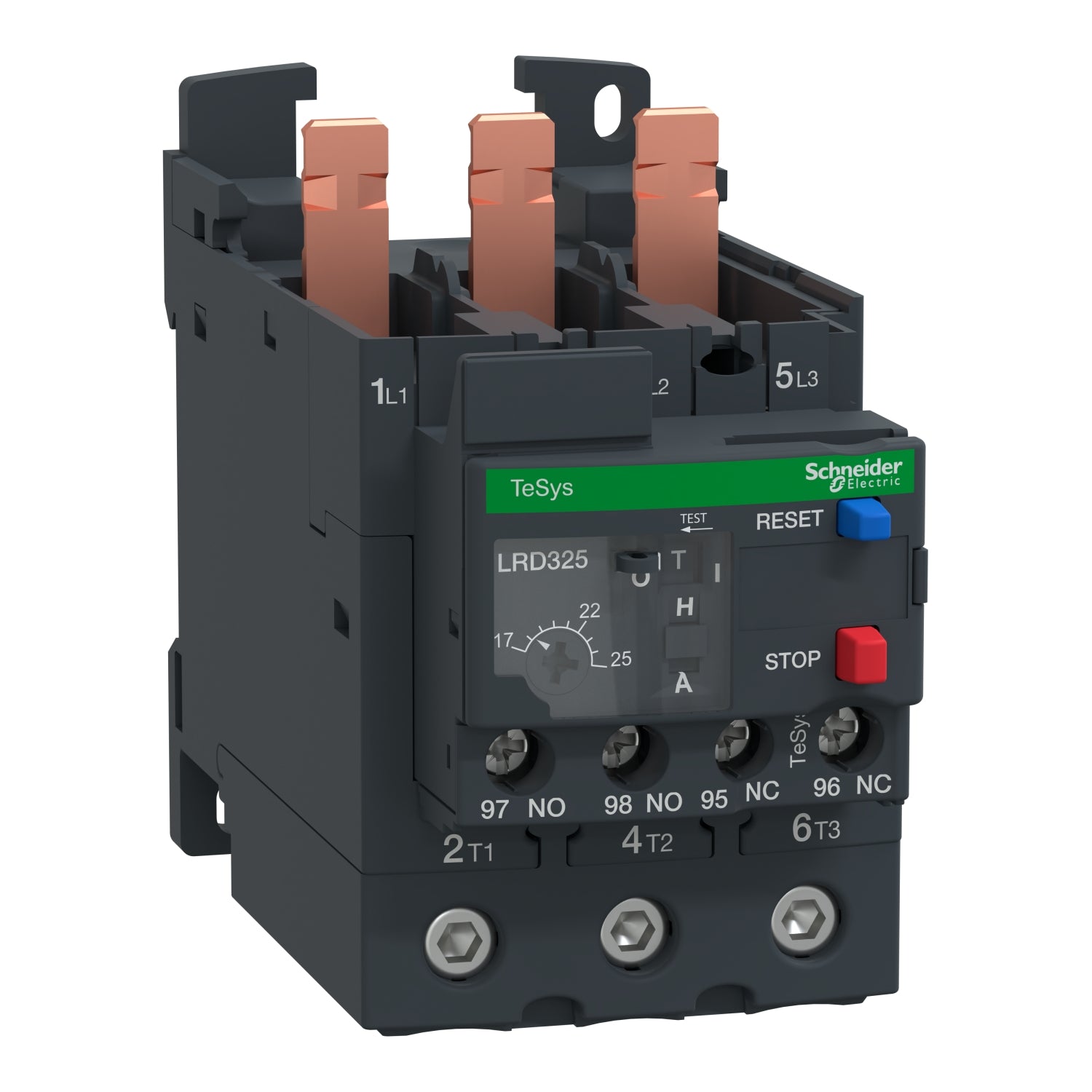 RELÉ TÉRMICO 17-25A. PARA ASOCIAR CON CONTACTORES LC1D40...95. EVERLINK