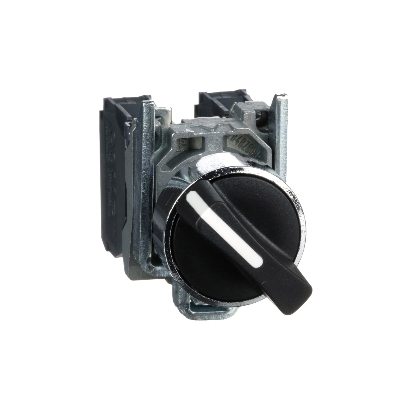 Selector Negro Ø22 mm 2 Posiciones – 1 NA + 1 NC